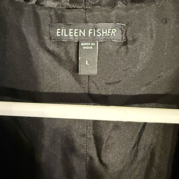 Eileen Fisher 100% Silk Embroidered Dot Jacket - Picture 4 of 7